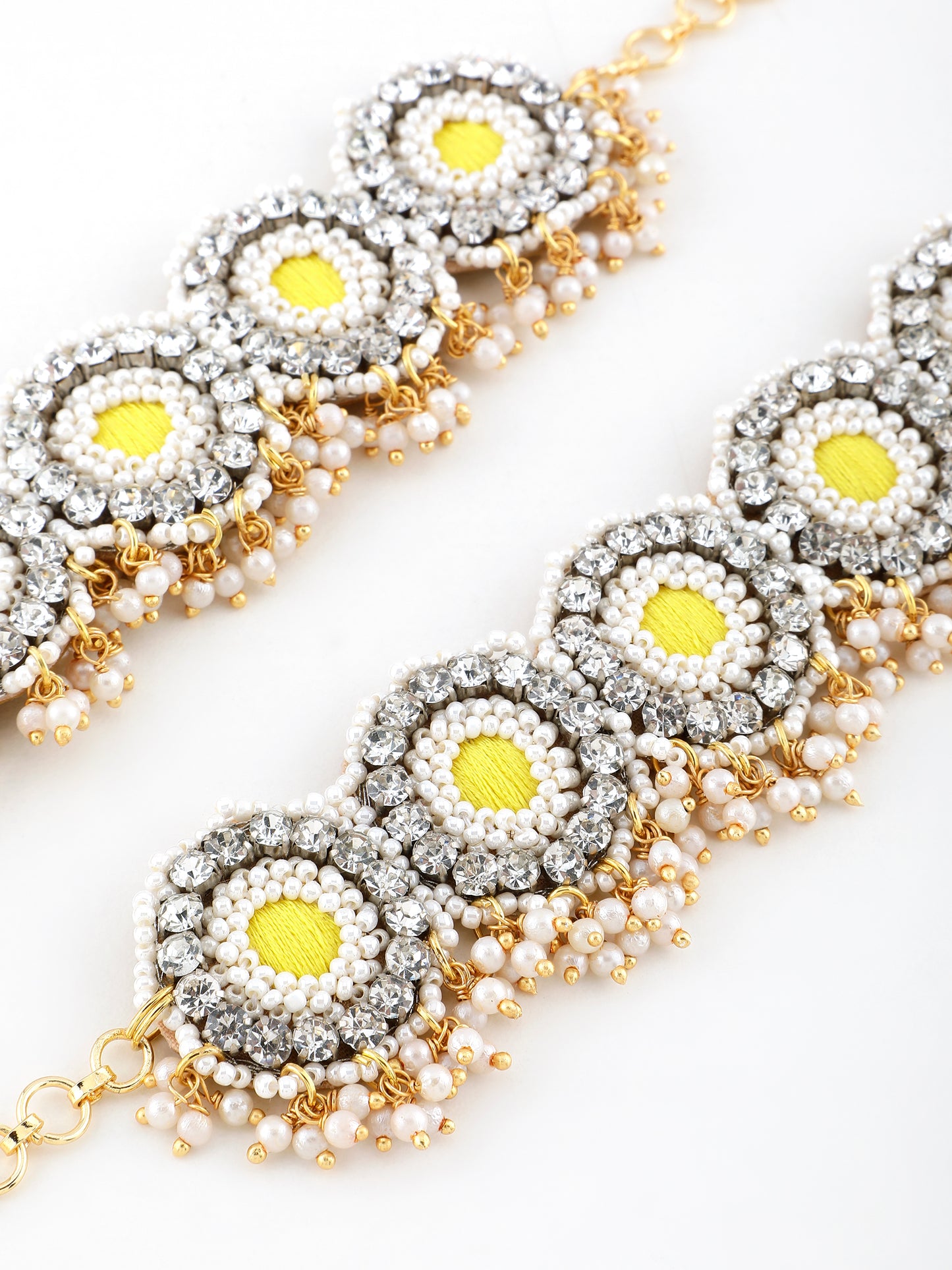 Falguni Yellow Pair of Bracelets