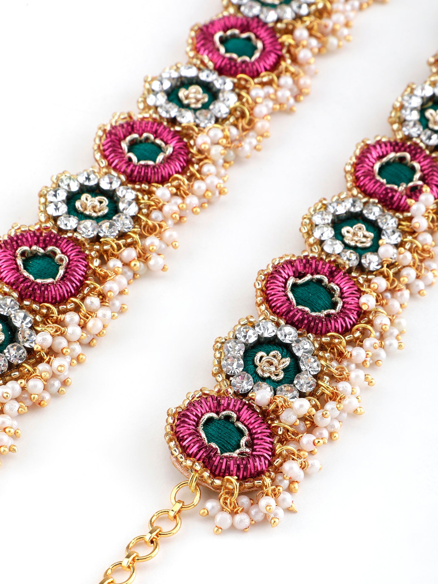 Falguni Green Pair Of Payal