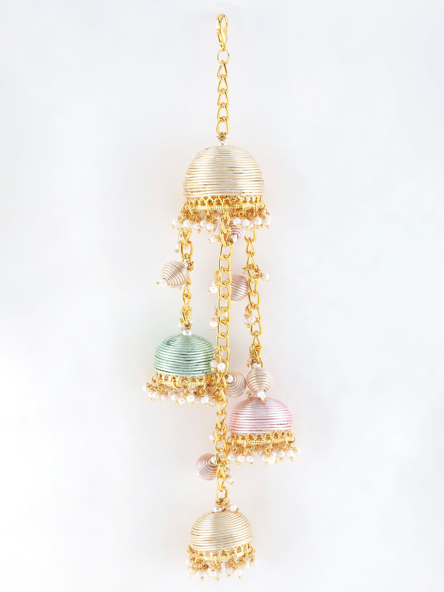 Khoobsurat Pair of Metal-Dabka Latkans