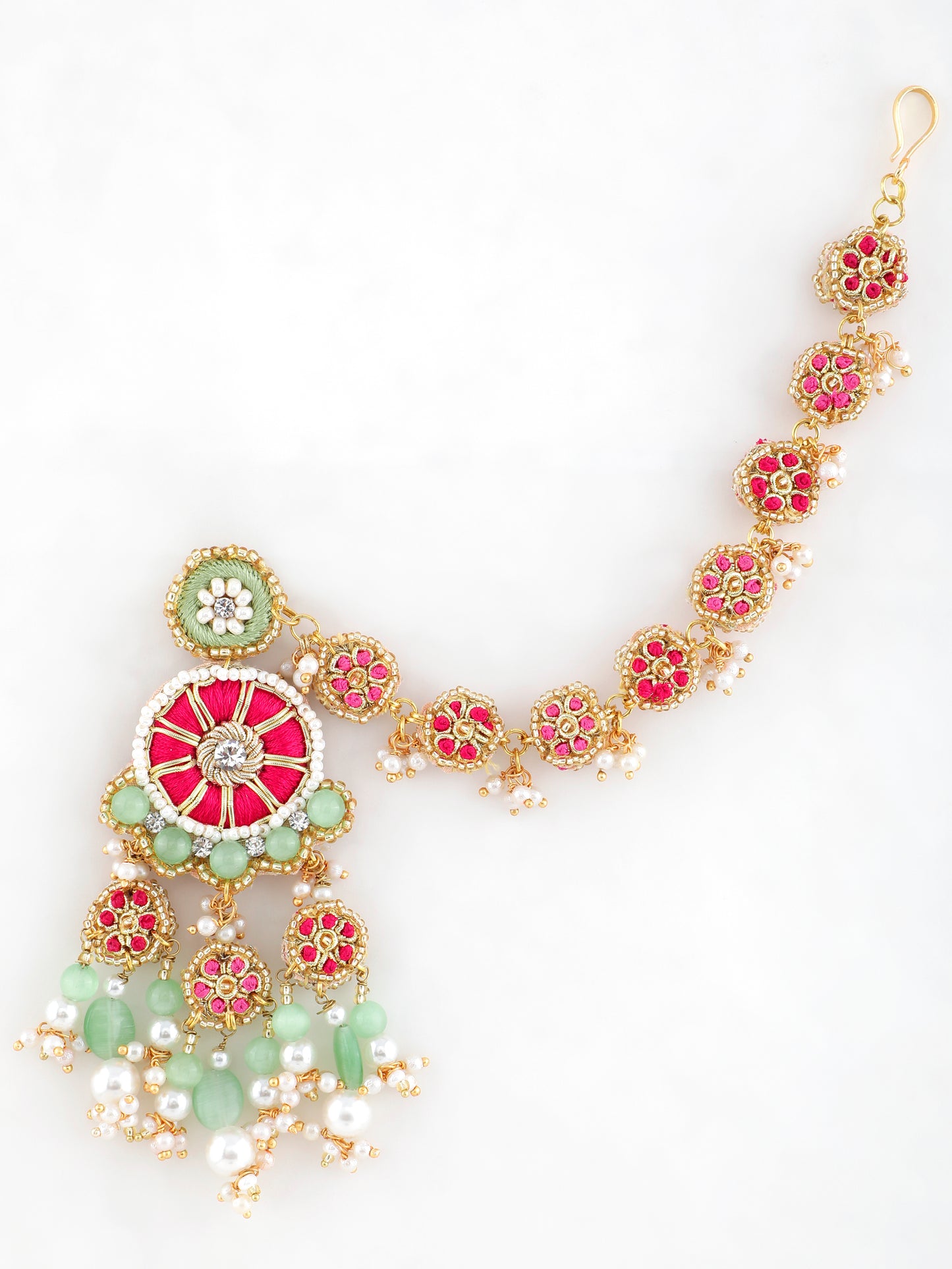 Saanjh Earrings With Single Layer Earchain