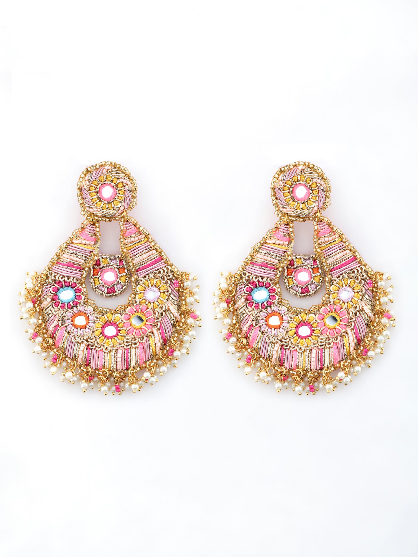 Beaming Bud Orange Earring