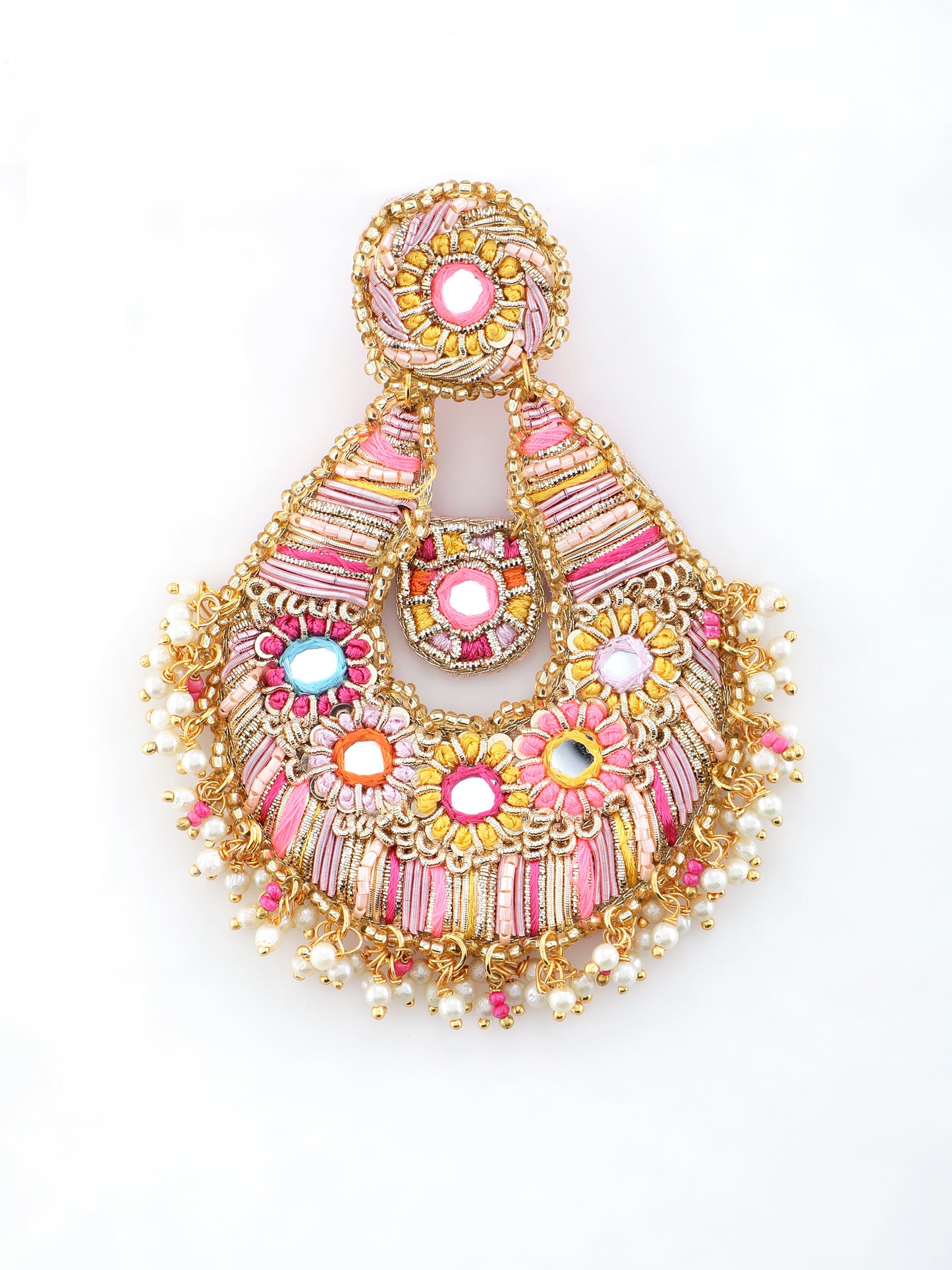Beaming Bud Orange Earring