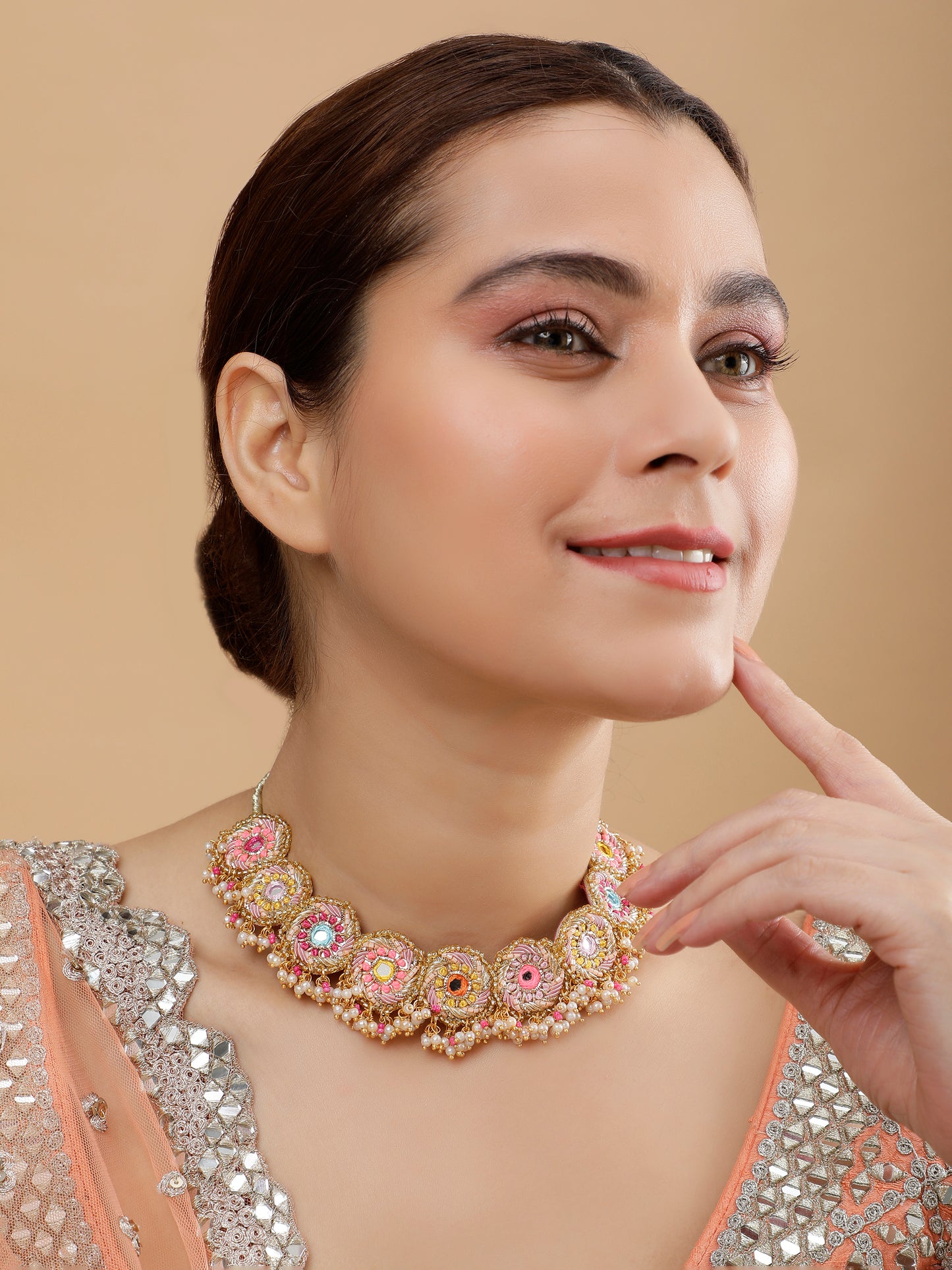 Beaming Bud Orange Sleek Necklace