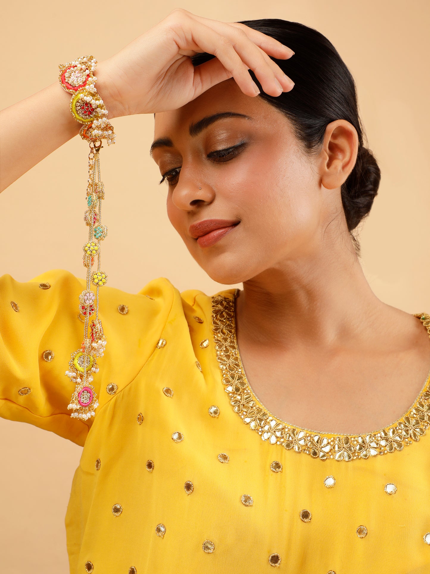 Ramya Pair Of Embroidered Latkans