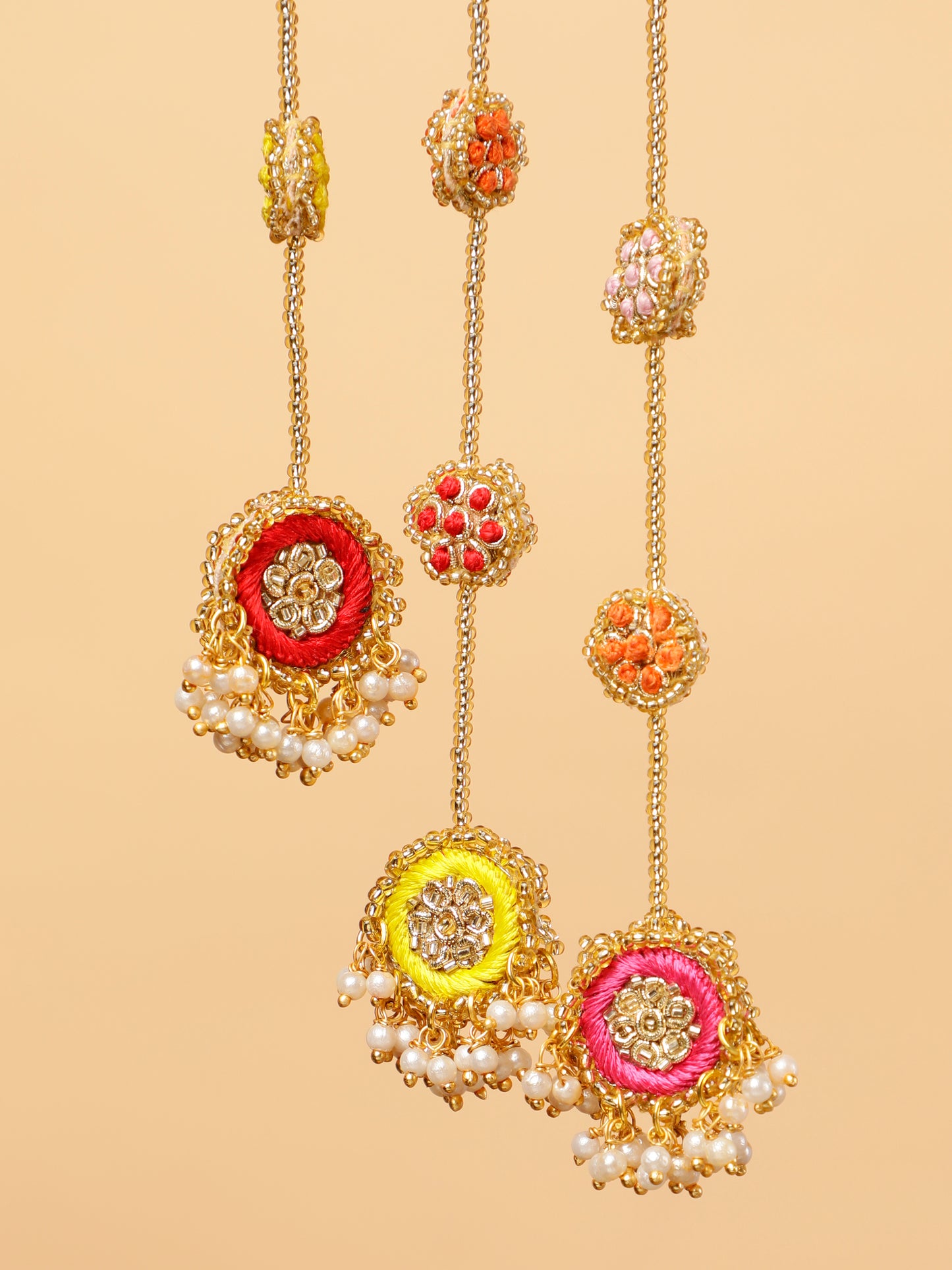 Ramya Pair Of Embroidered Latkans