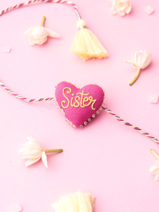 Sister 3D Heart Rakhi