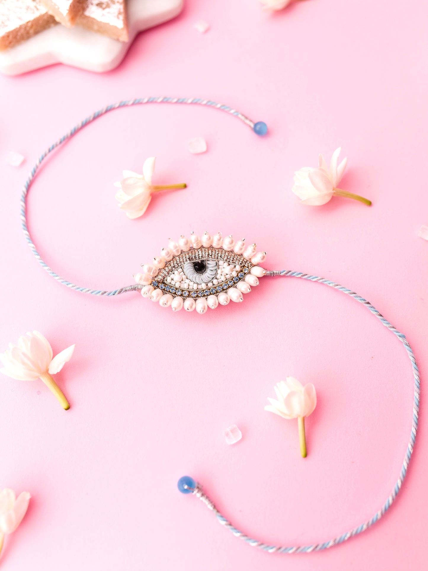 Evil Eye Pearl Brother Rakhi
