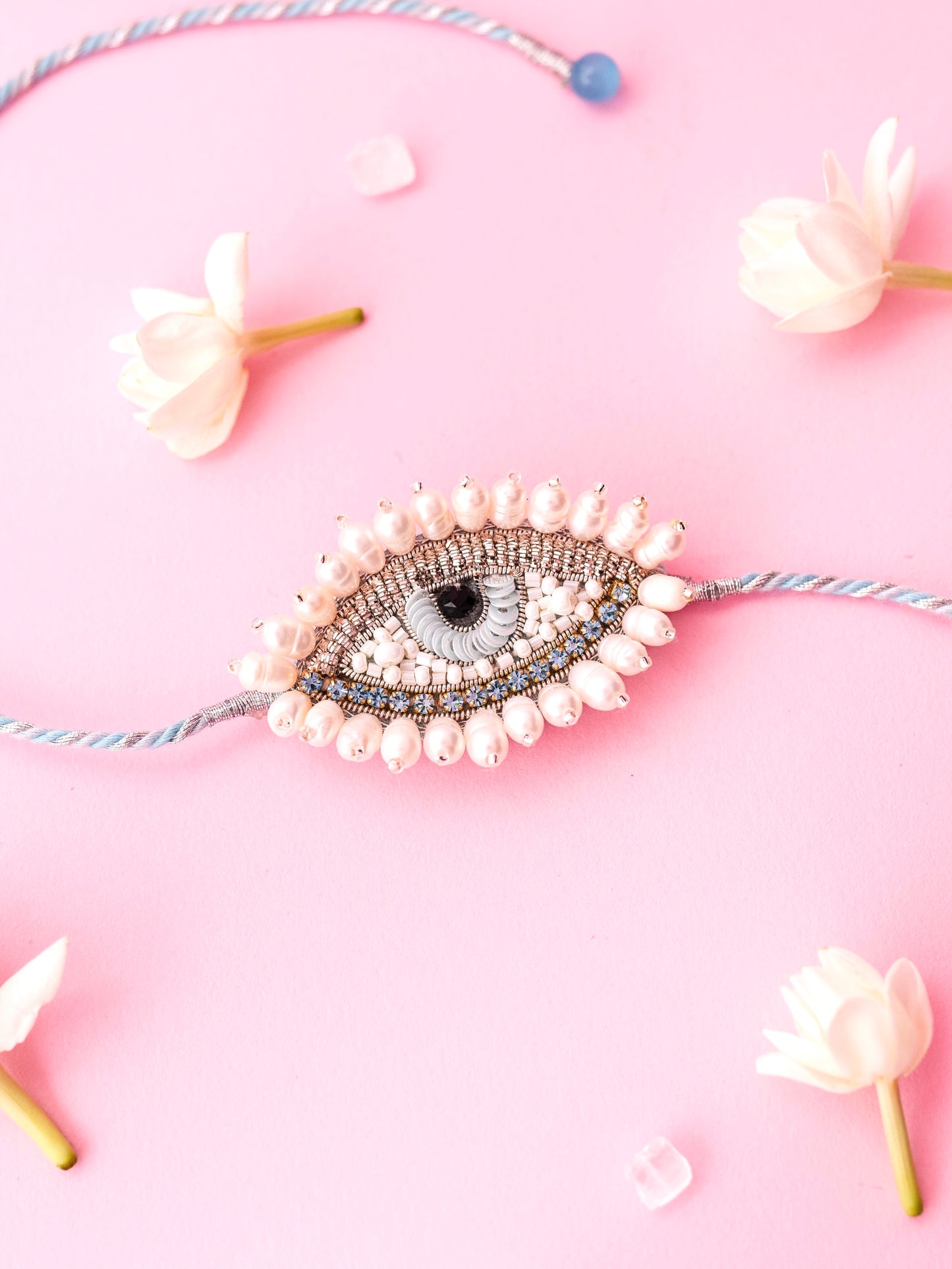 Evil Eye Pearl Brother Rakhi
