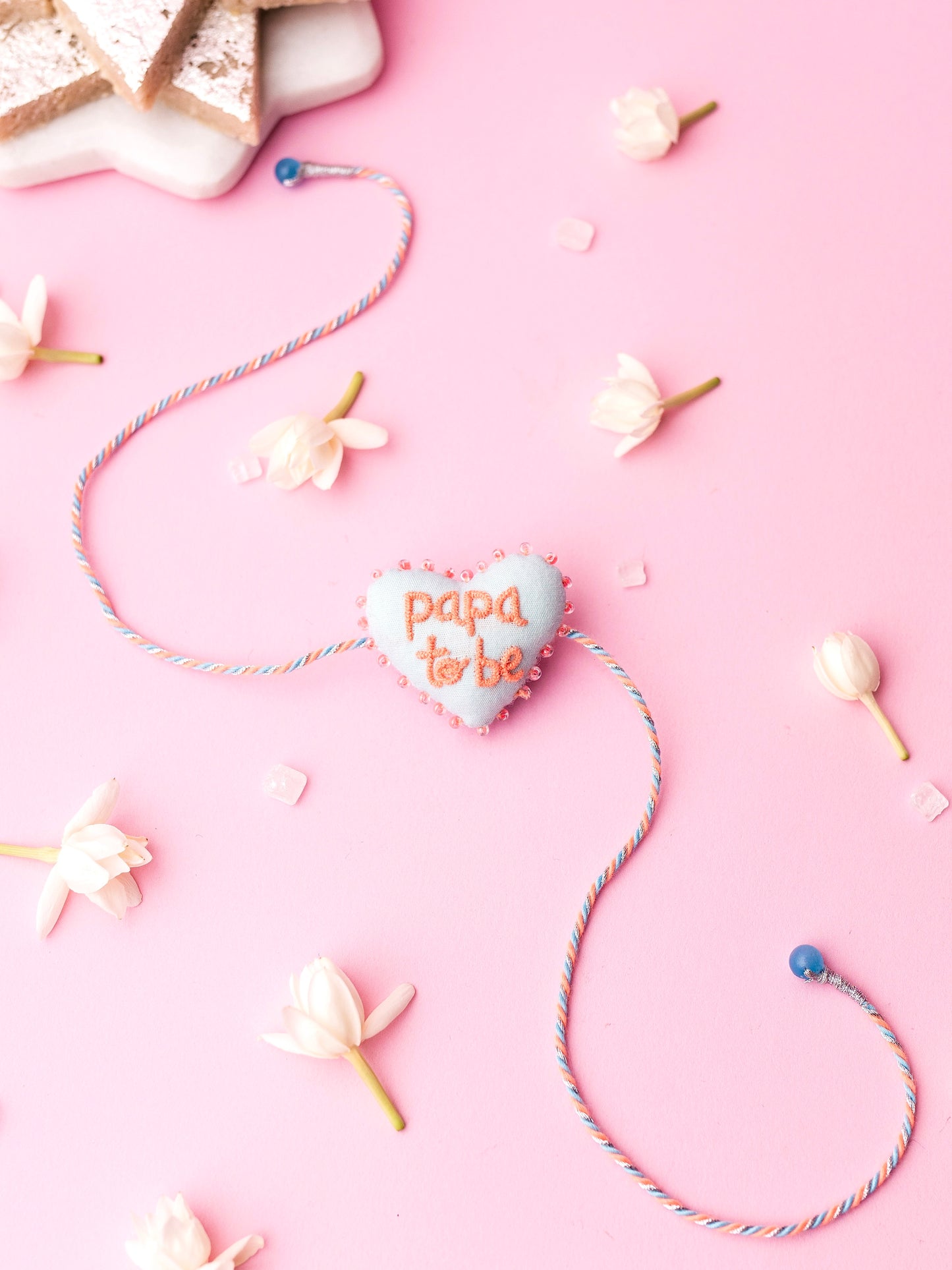 Papa To Be 3D Heart Rakhi