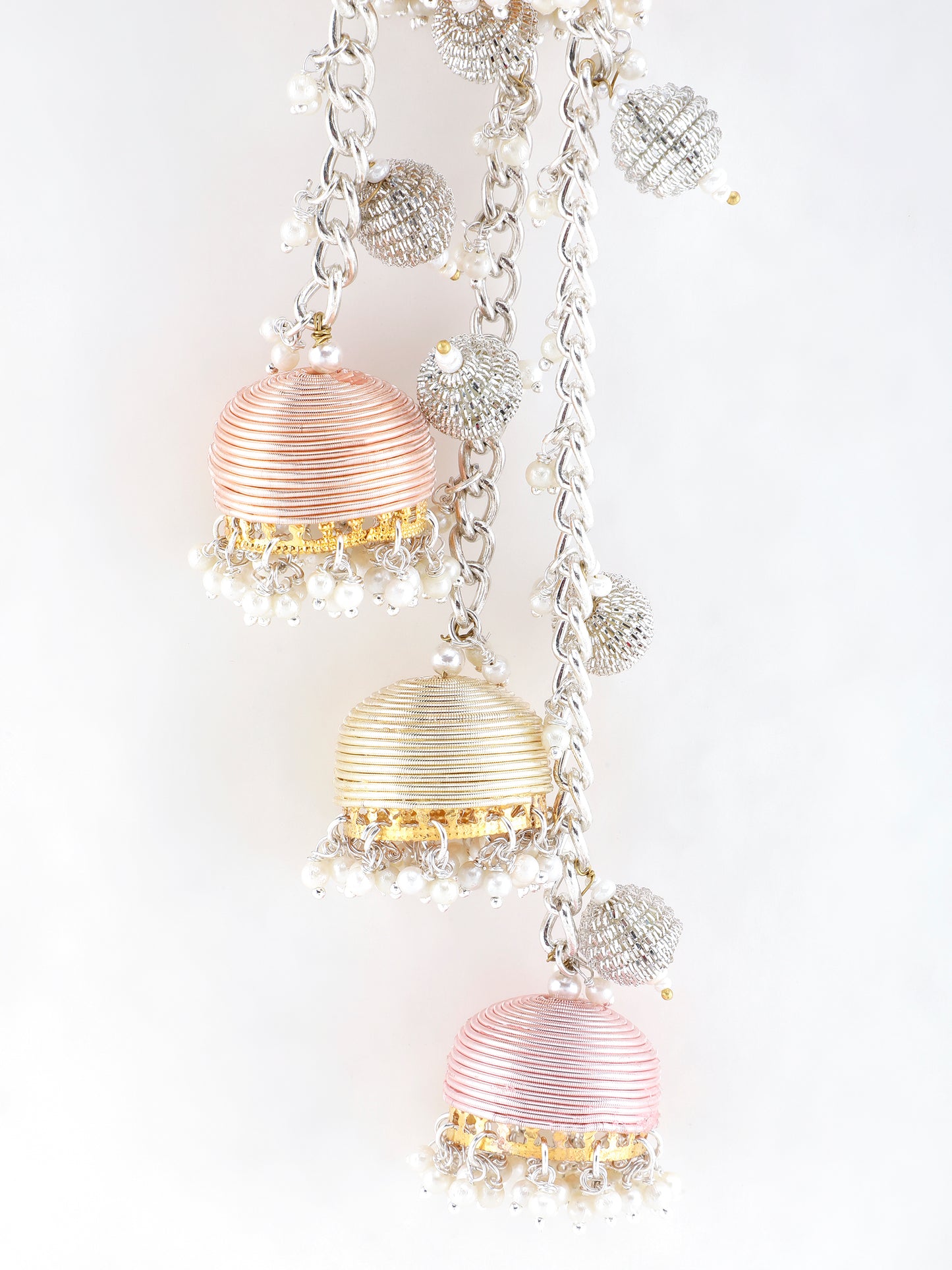 Eka Pair of Metal-Dabka Latkans