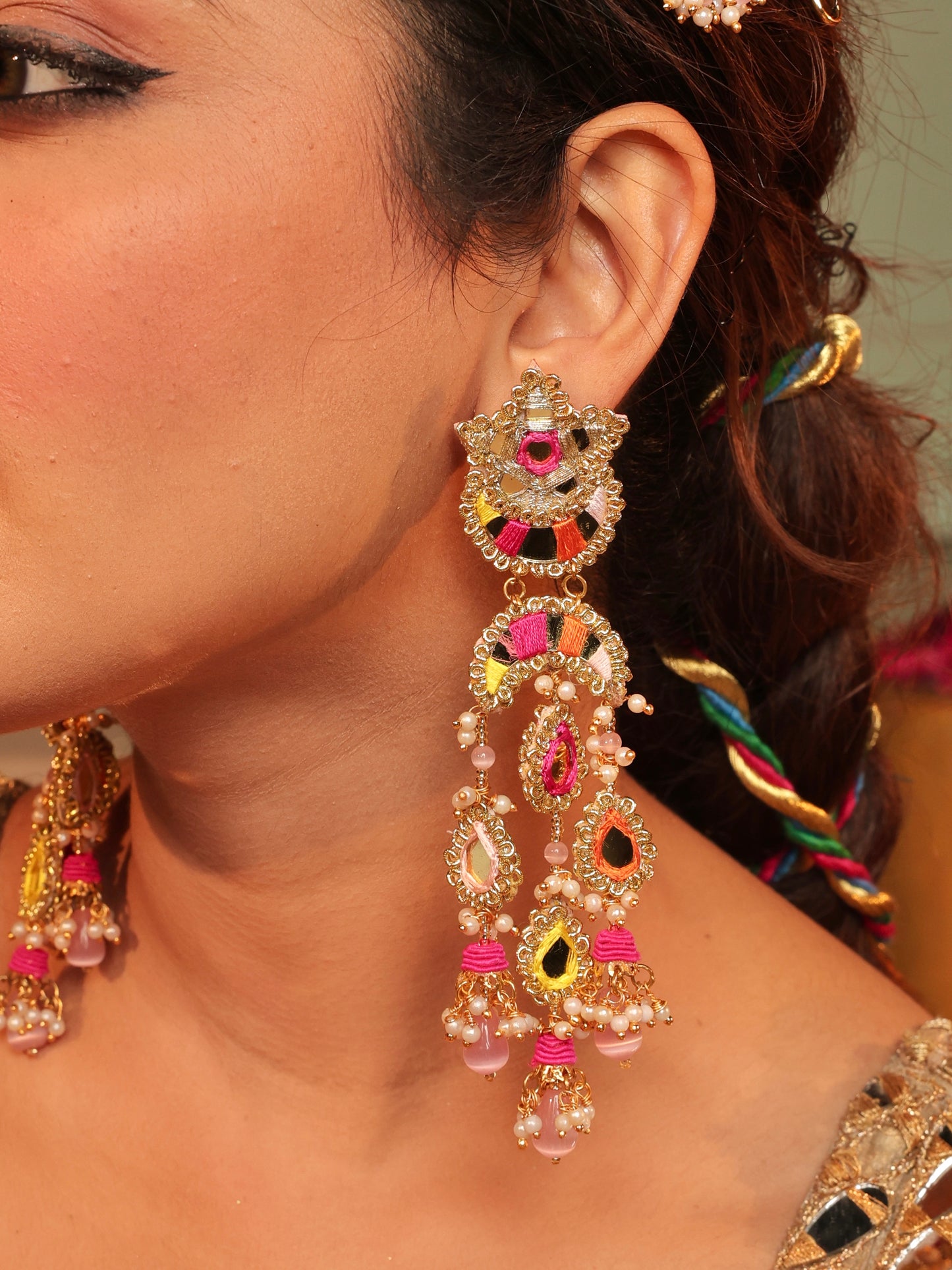 Gul Sitara Multi Earrings