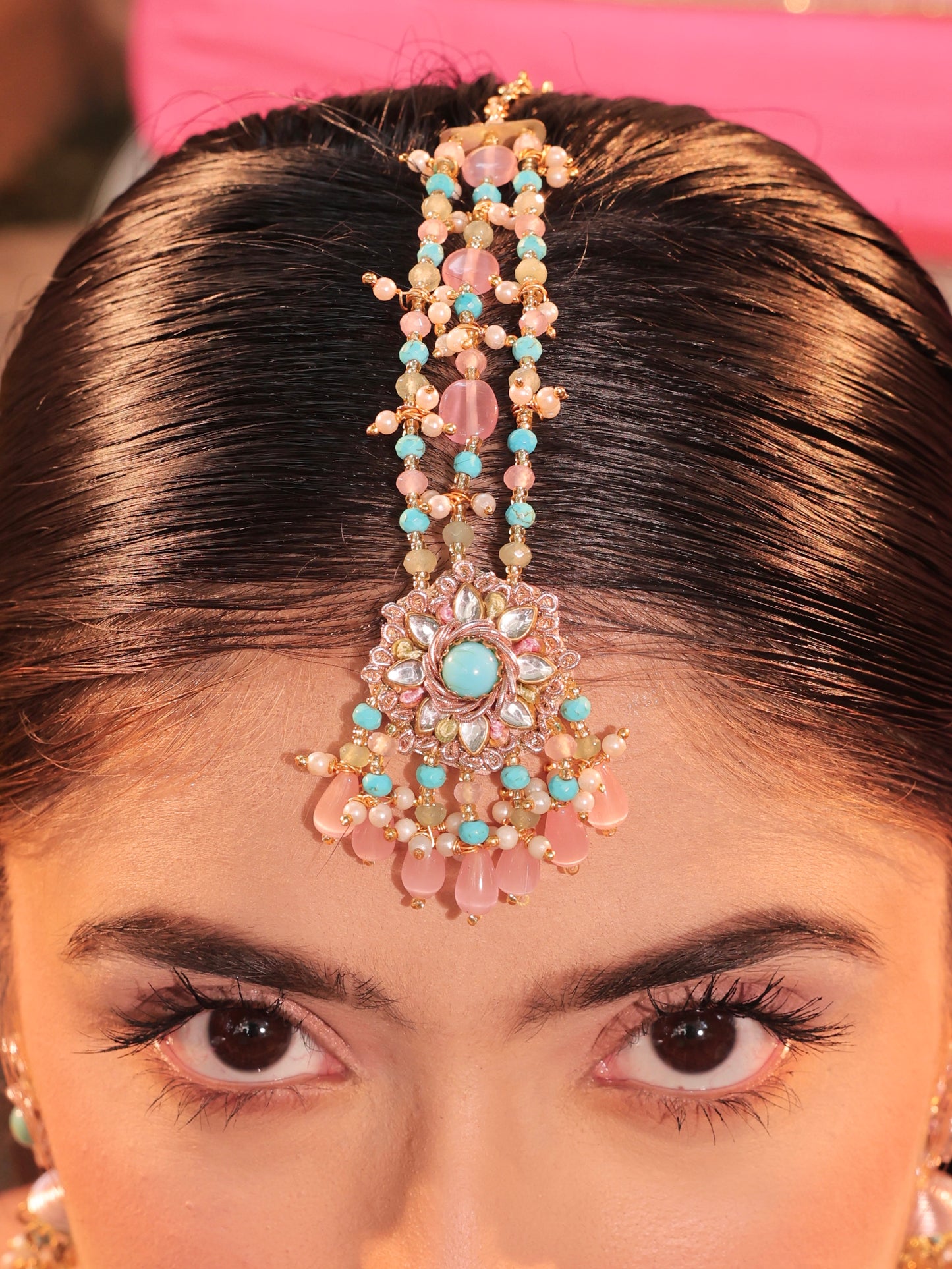 Firoza (Earrings & Mangtikka Set)