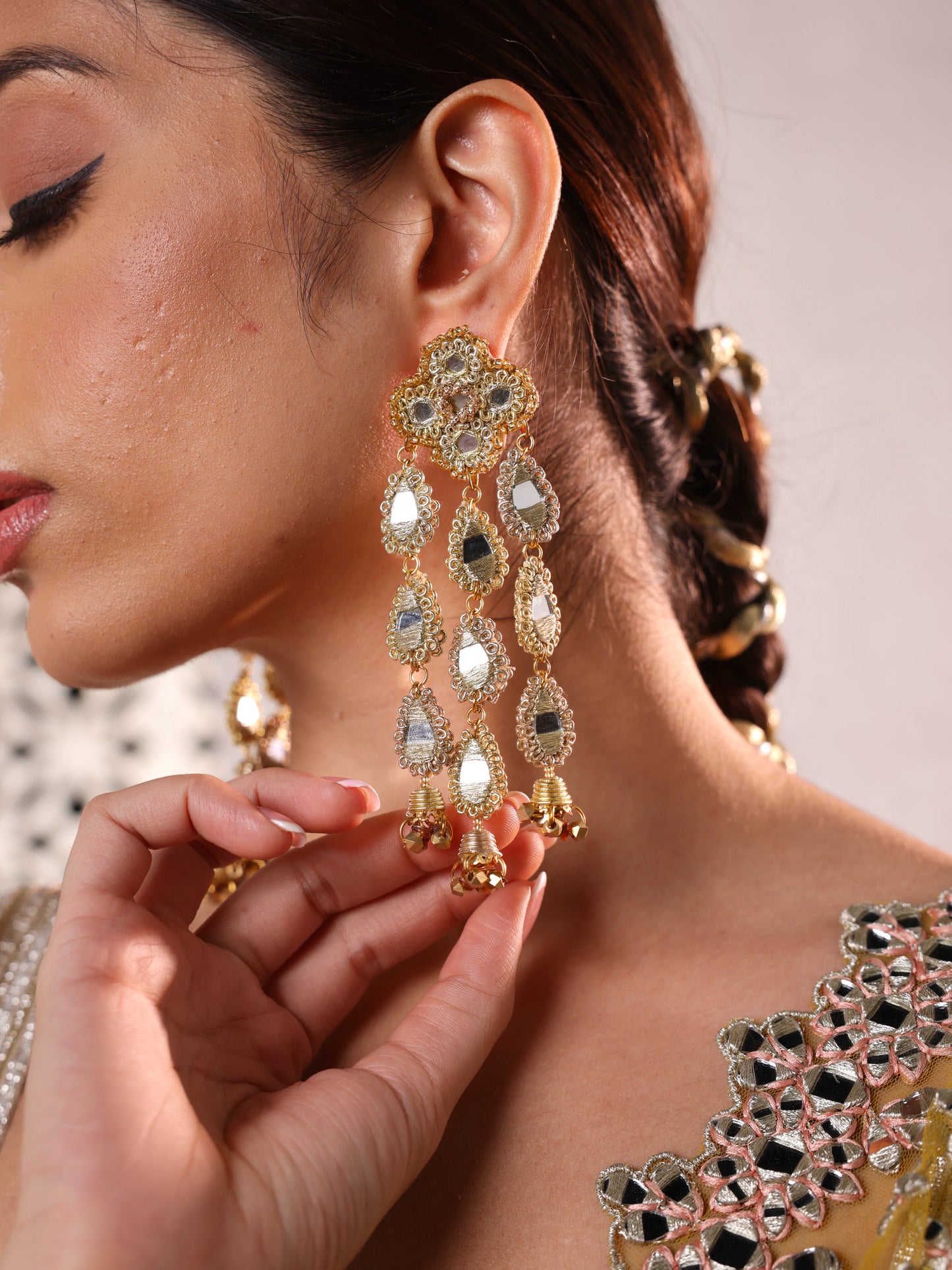 Ishq Gold Earrings