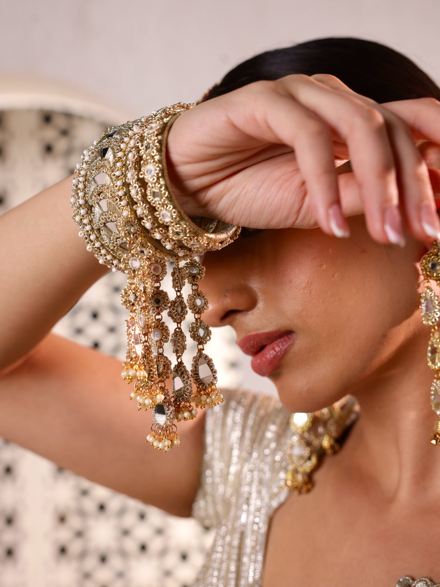 Ishq Gold Bangles (Set of 6)