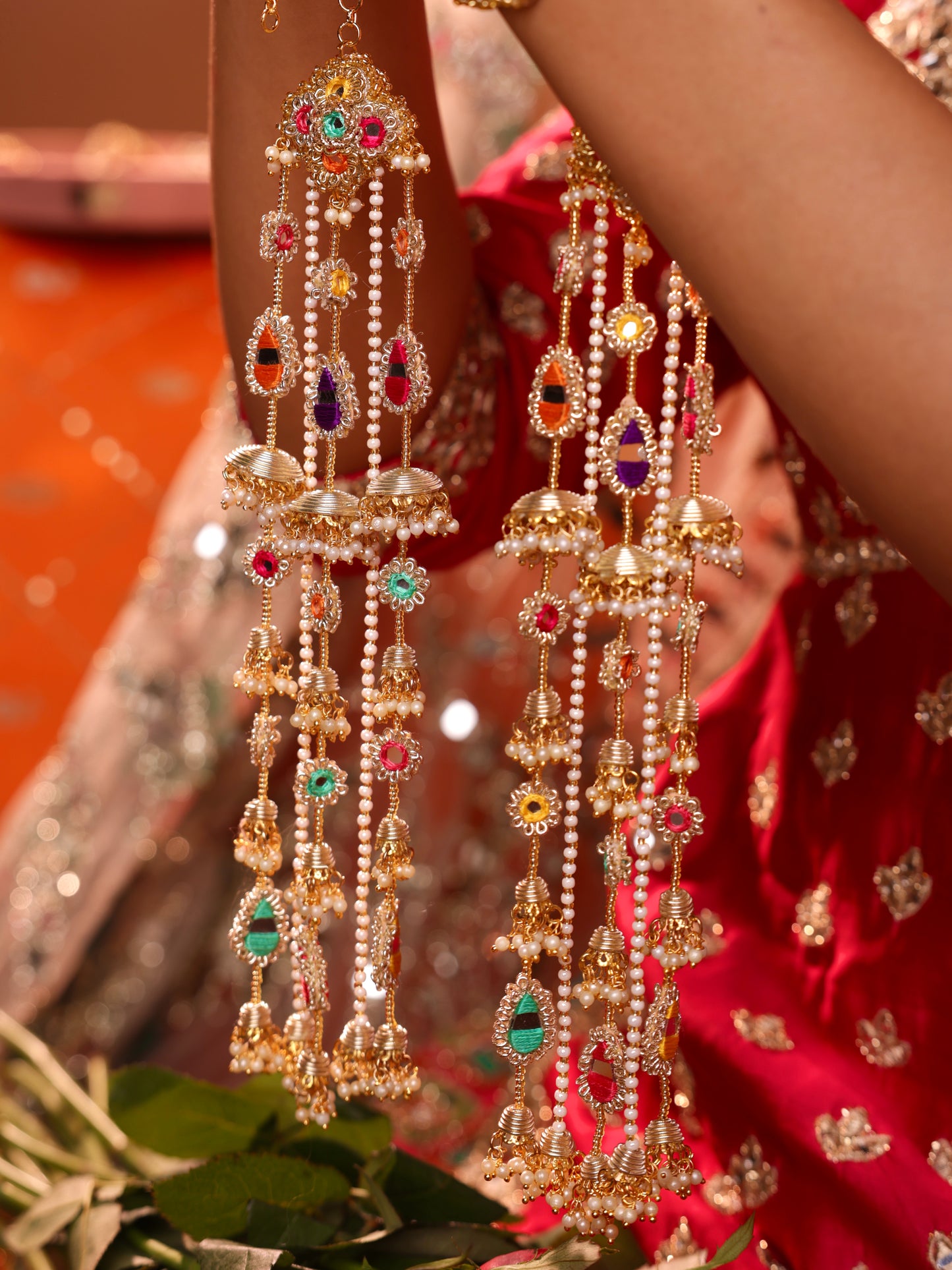 Ishq Multi Pair of Embroidered Latkans