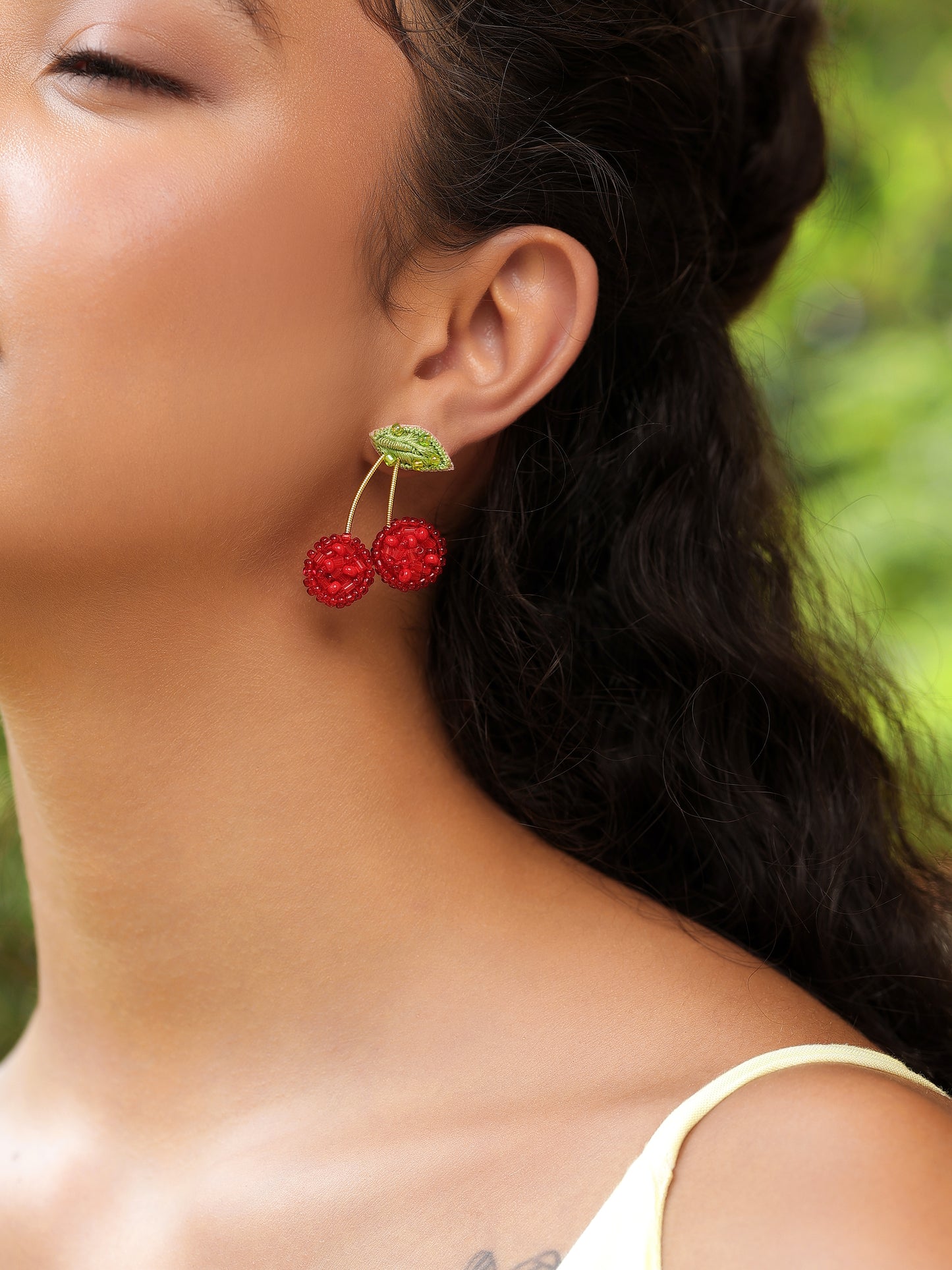 Mini Cherry Earrings