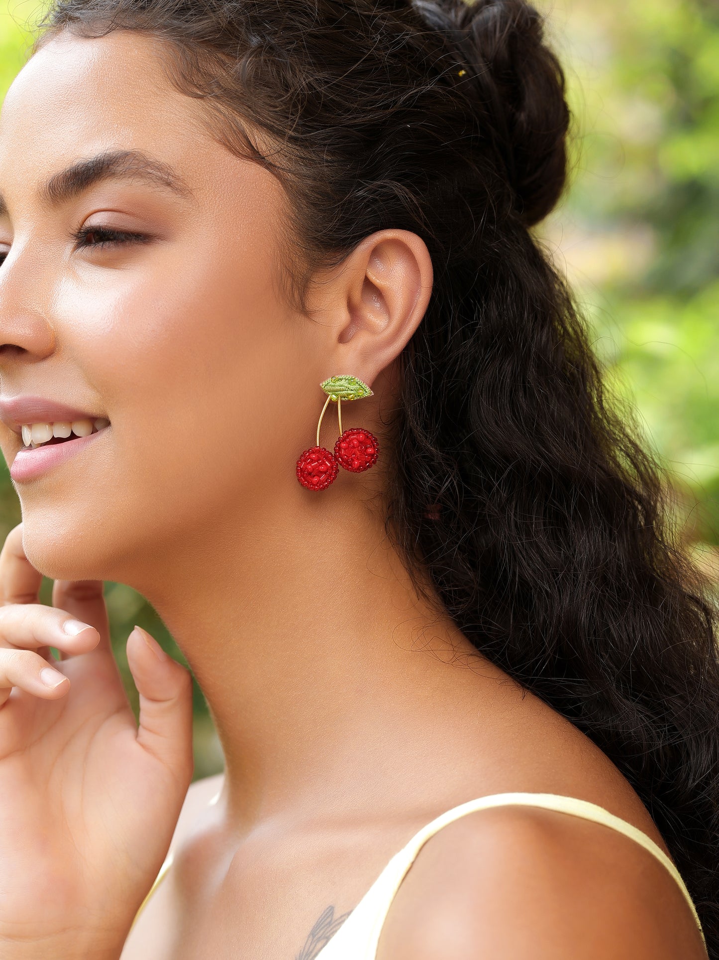 Mini Cherry Earrings