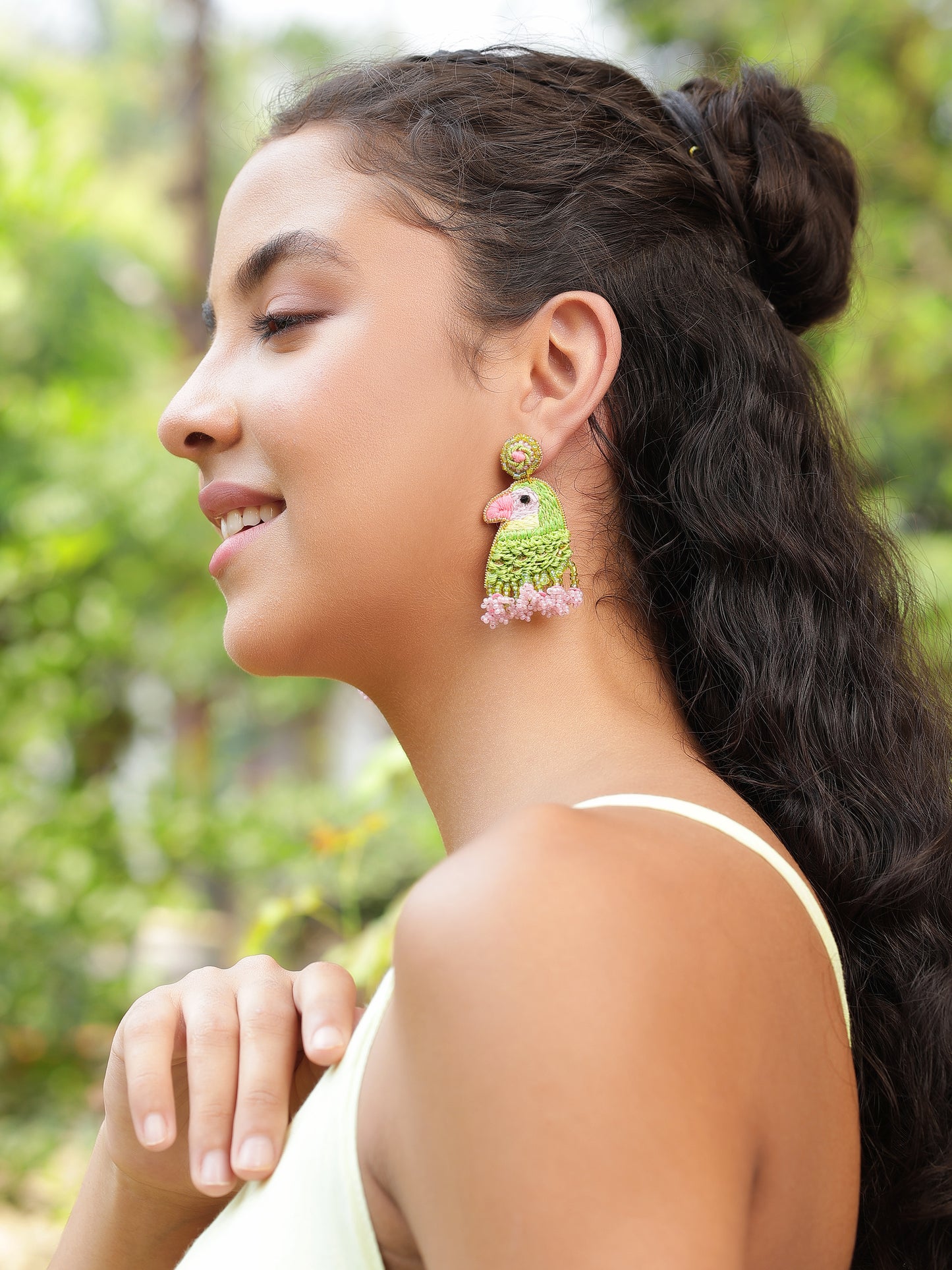 Murli Parrot Earrings