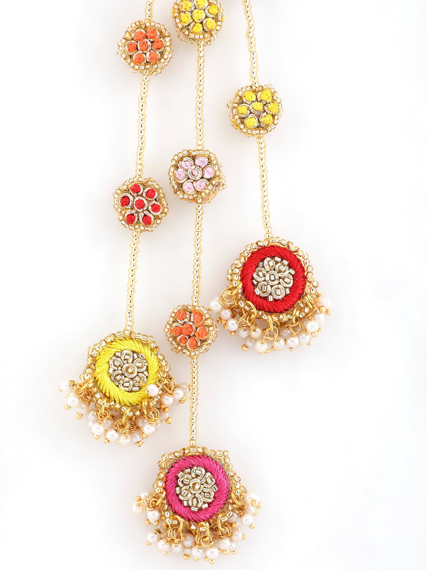 Ramya Pair Of Embroidered Latkans