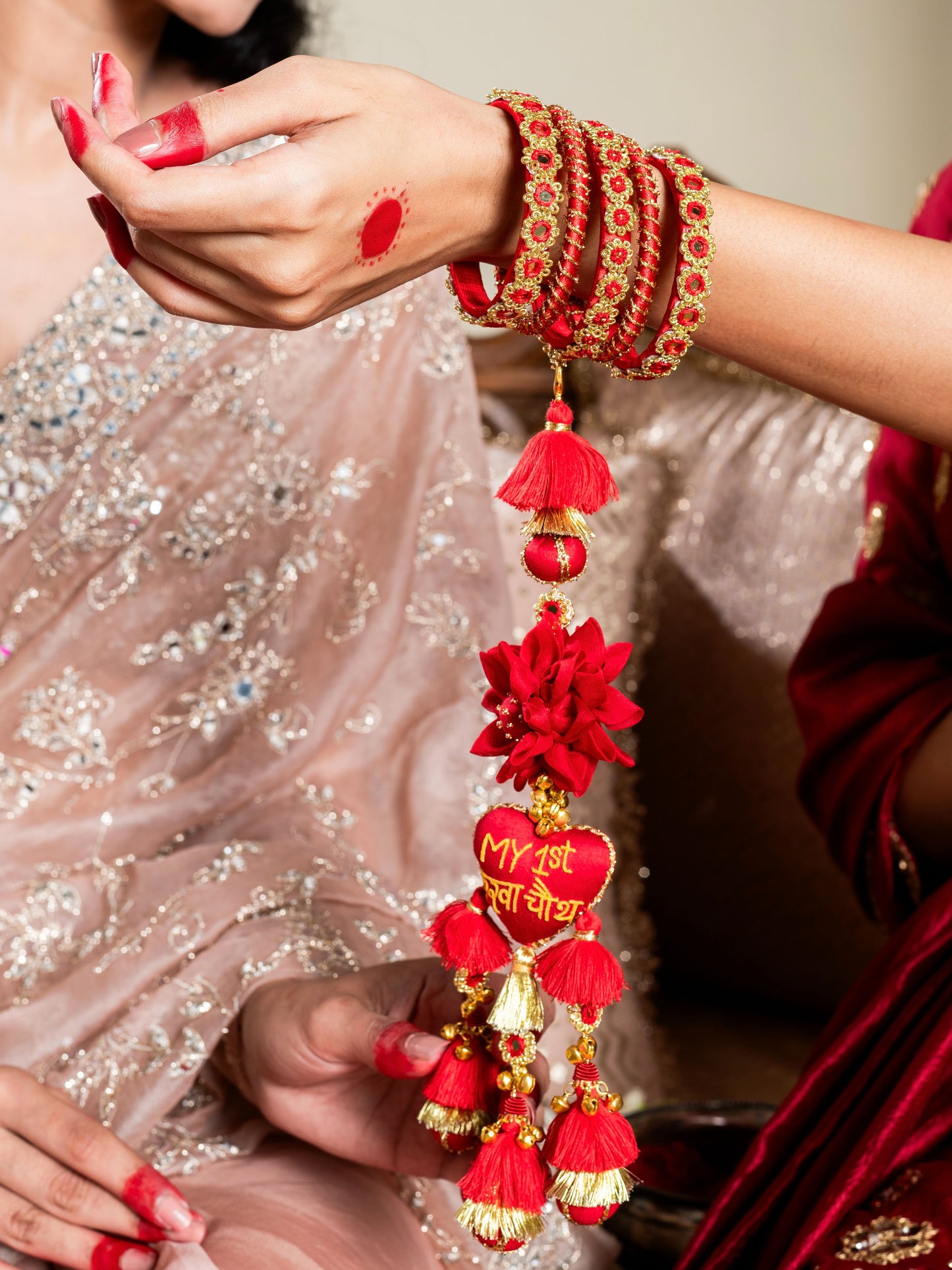 Sindoor My First Karwa Chauth Only Latkan (Single Hand)