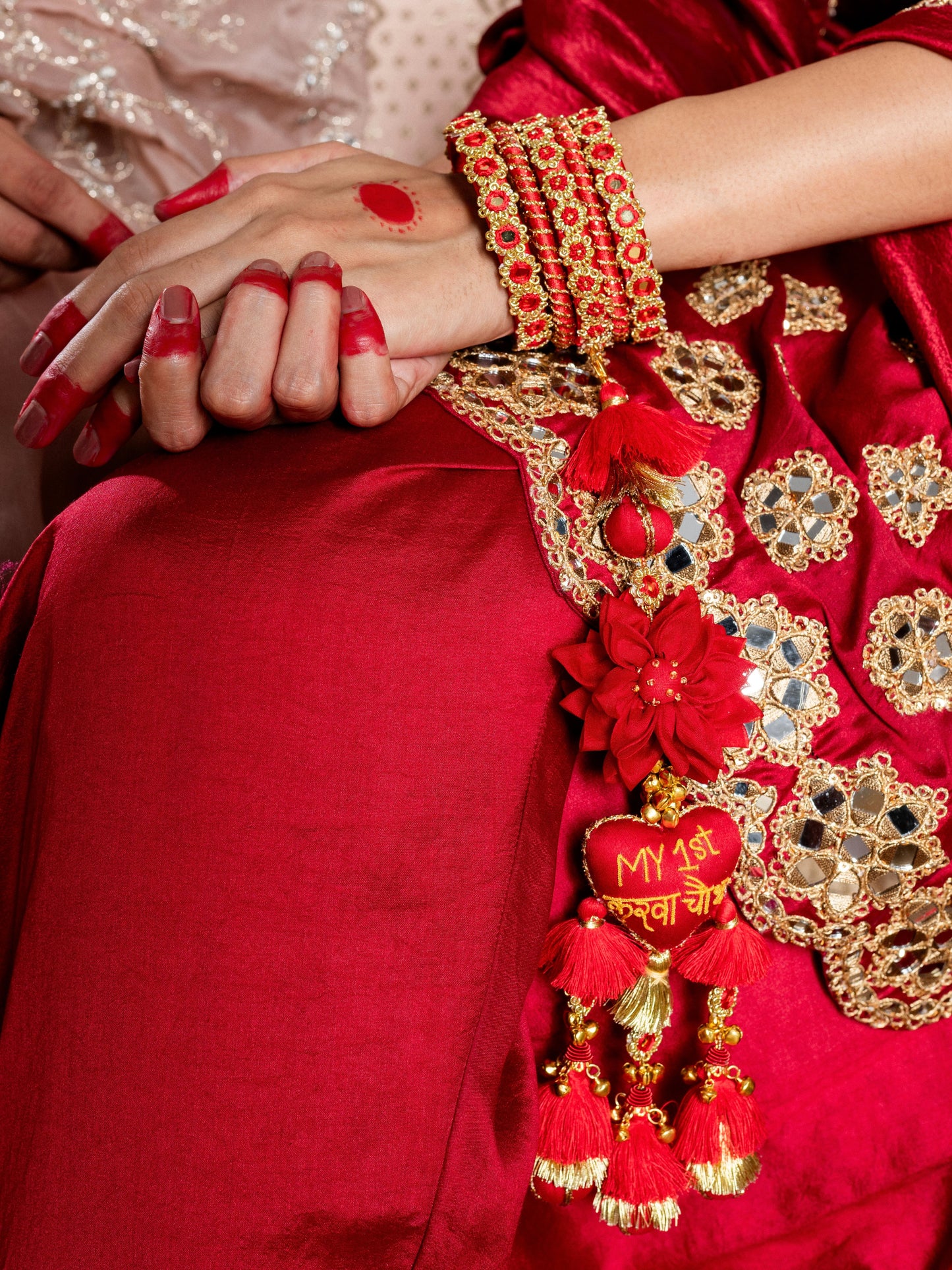 Sindoor My First Karwa Chauth Only Latkan (Single Hand)