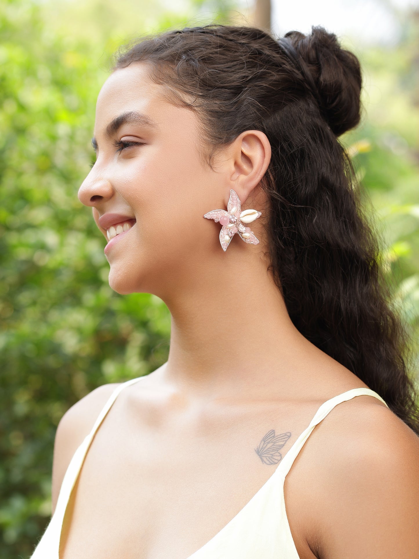 Starfish Earrings - Pink