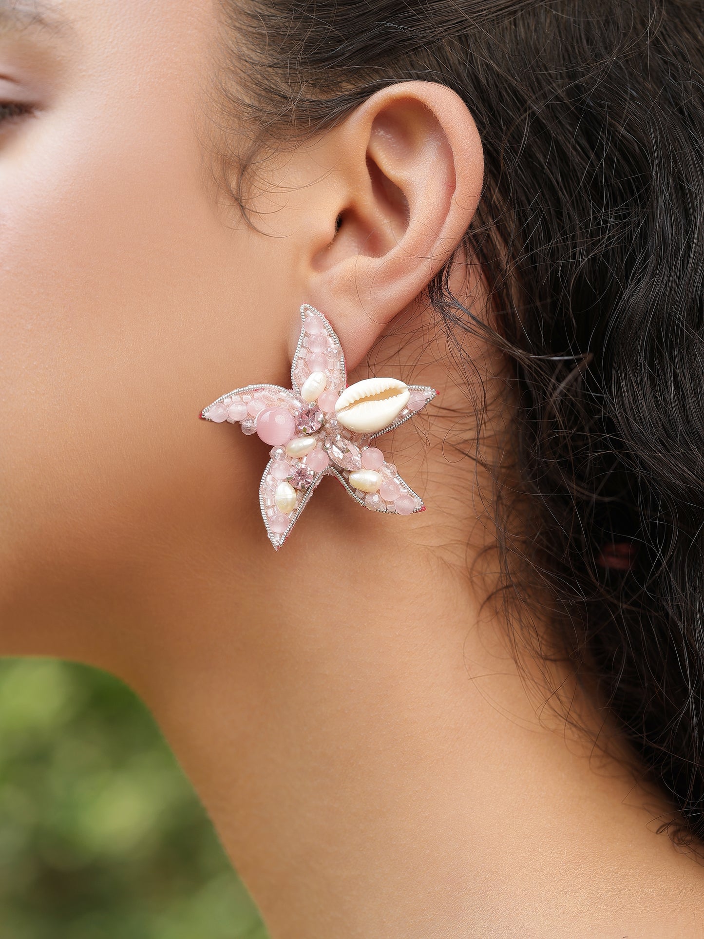Starfish Earrings - Pink