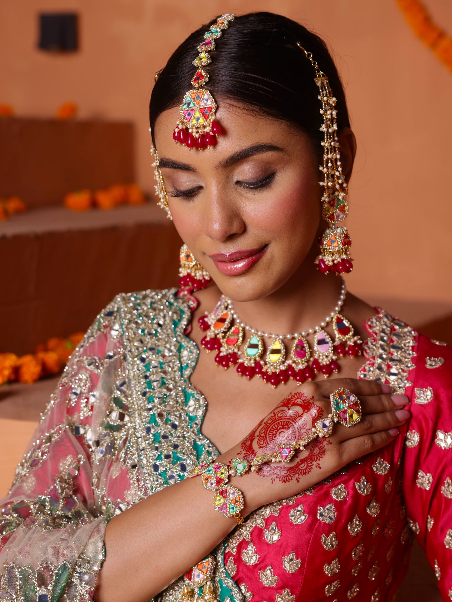 Gulaal Tear Drop Necklace