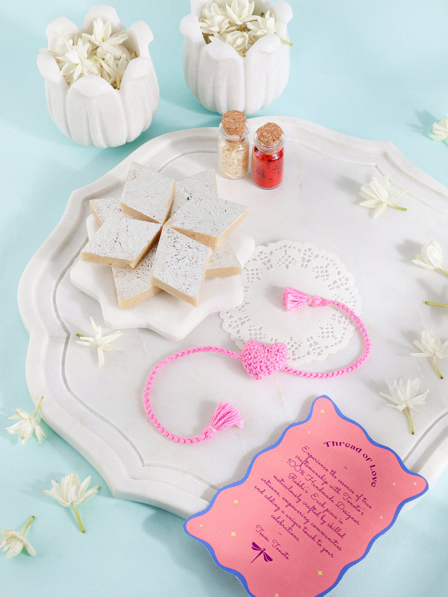 Bulk Heart Baby Rakhi - Pink
