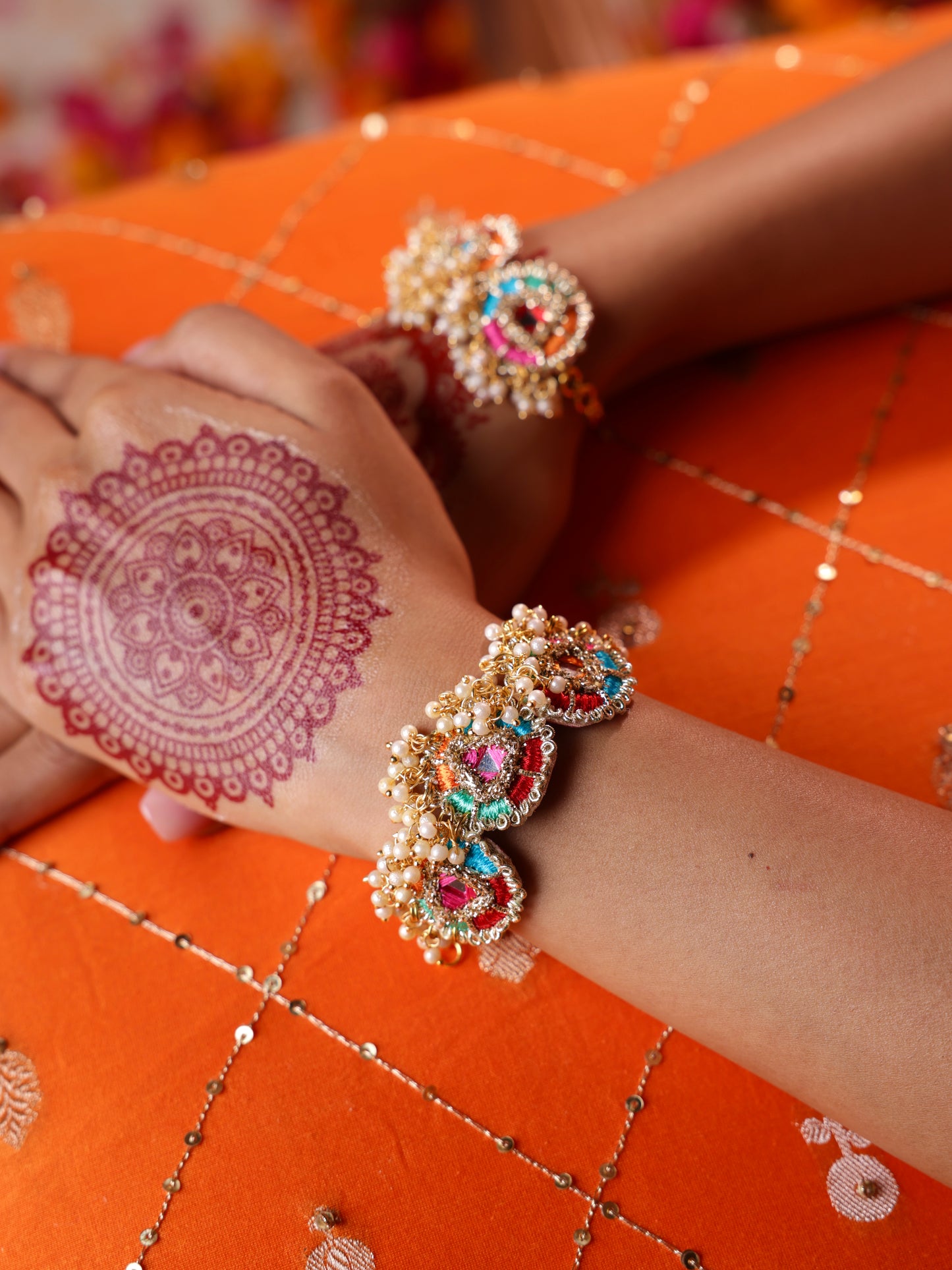 Phulkari Pair of Bracelets
