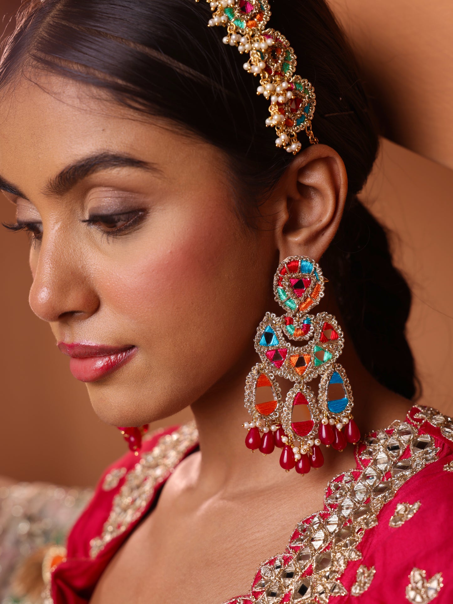Phulkari Earrings