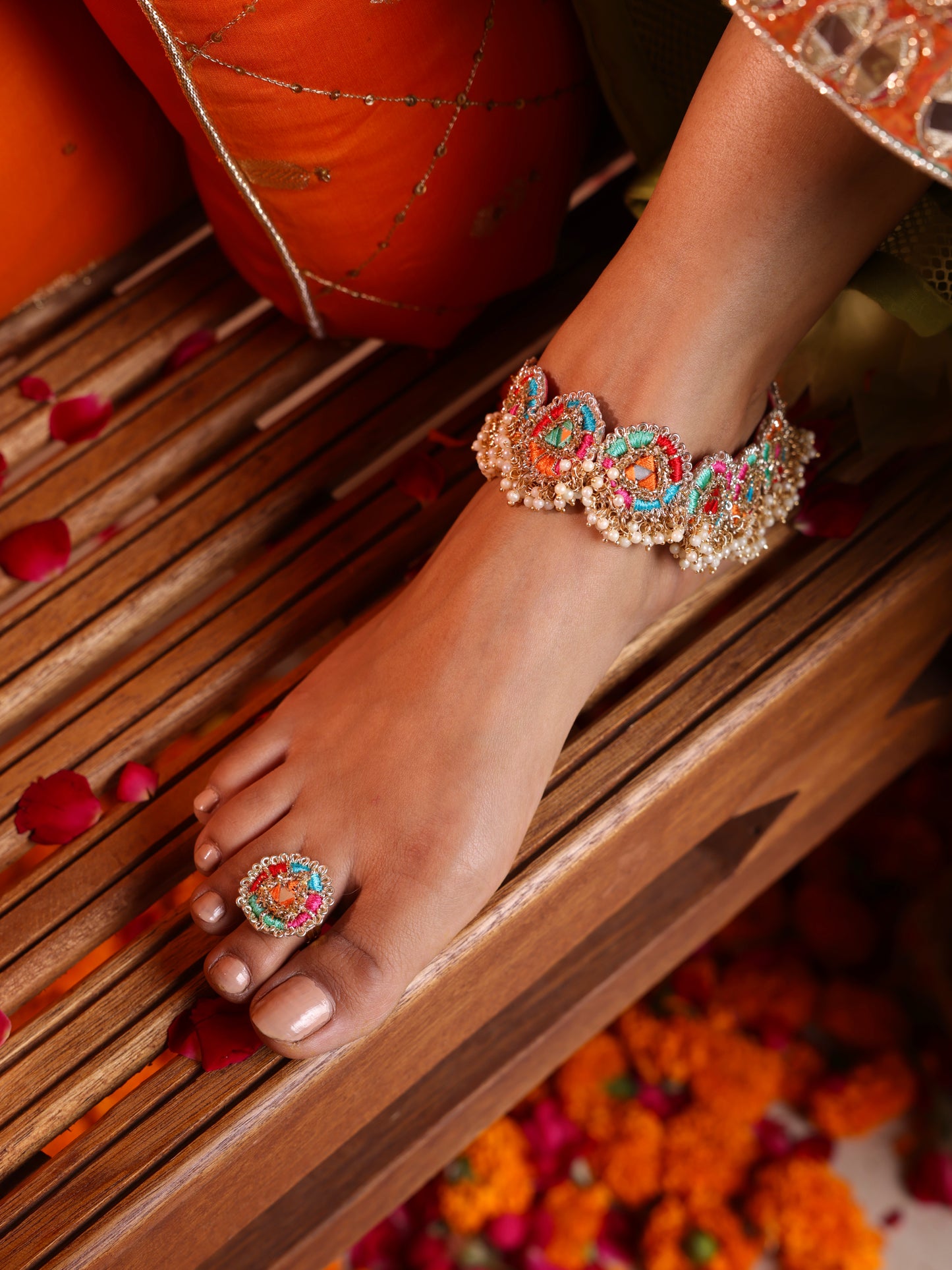 Phulkari Pair of Payal