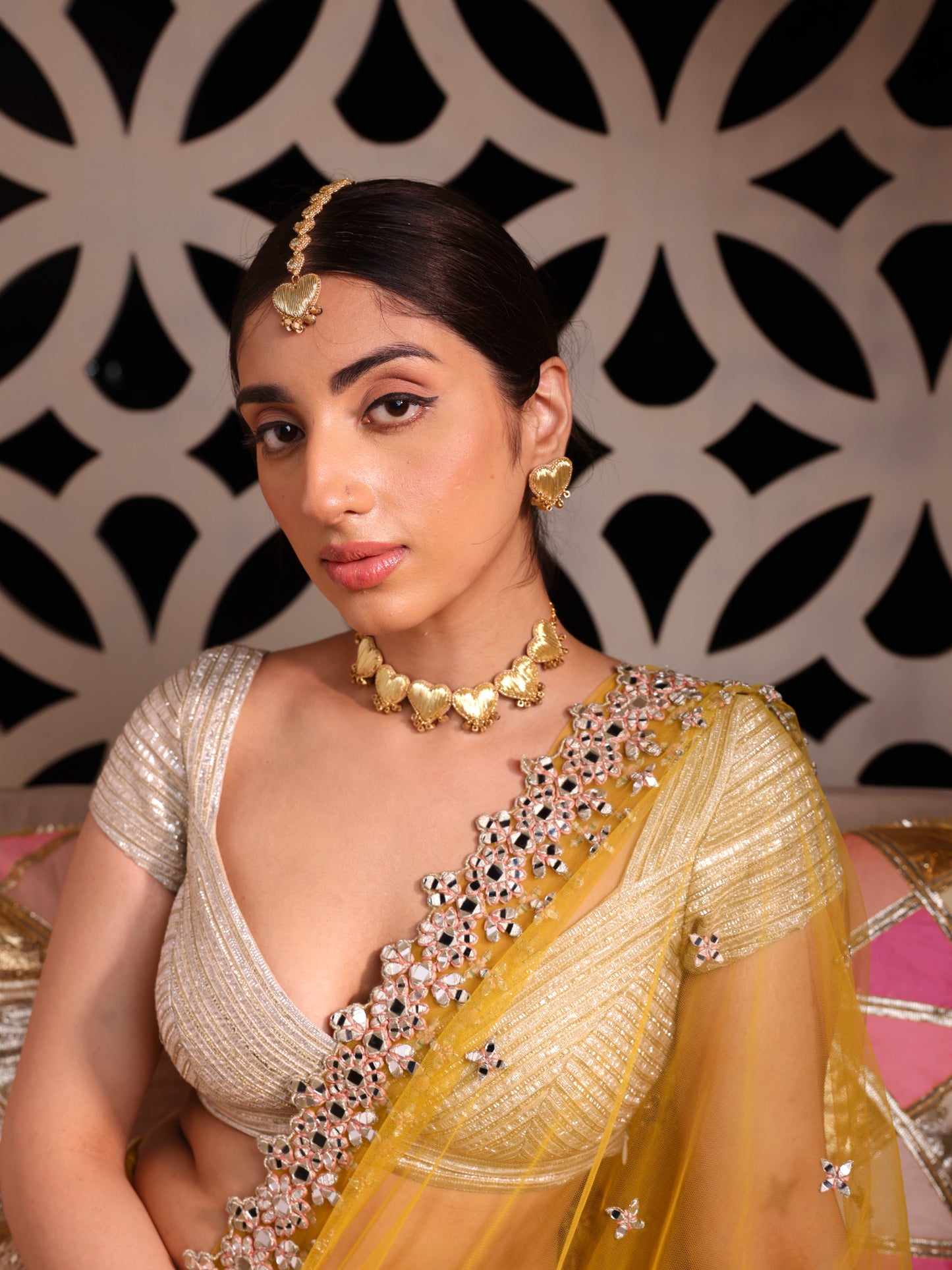 Rumi (Stud Earrings, Mangtikka & Choker Set)