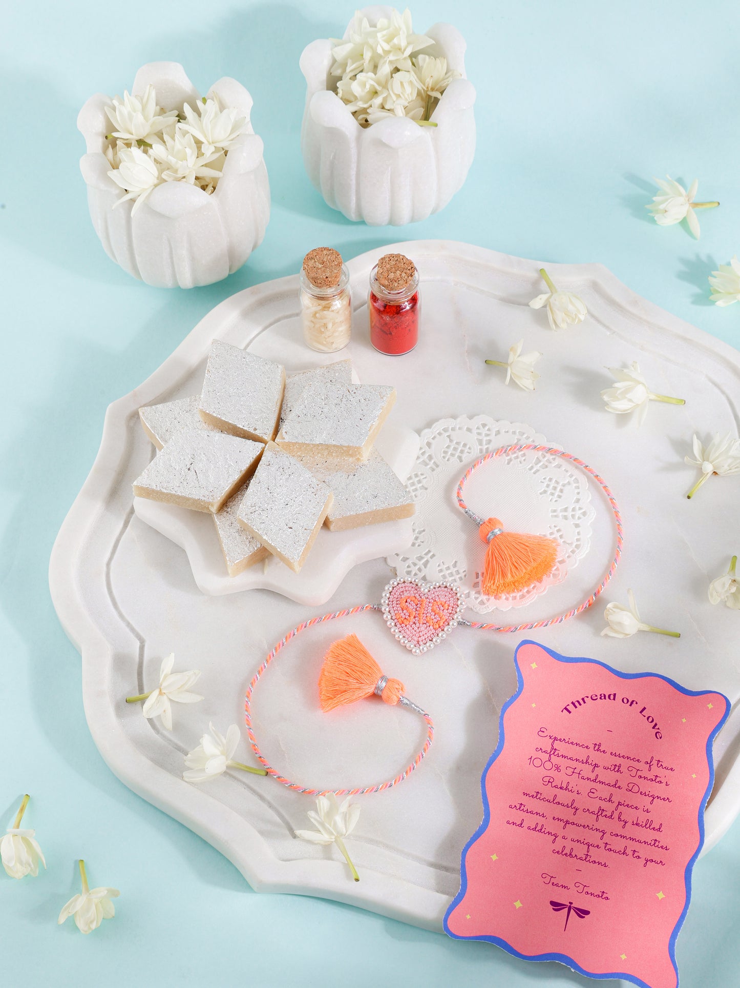 Bulk Sister Rakhi - Neon Orange