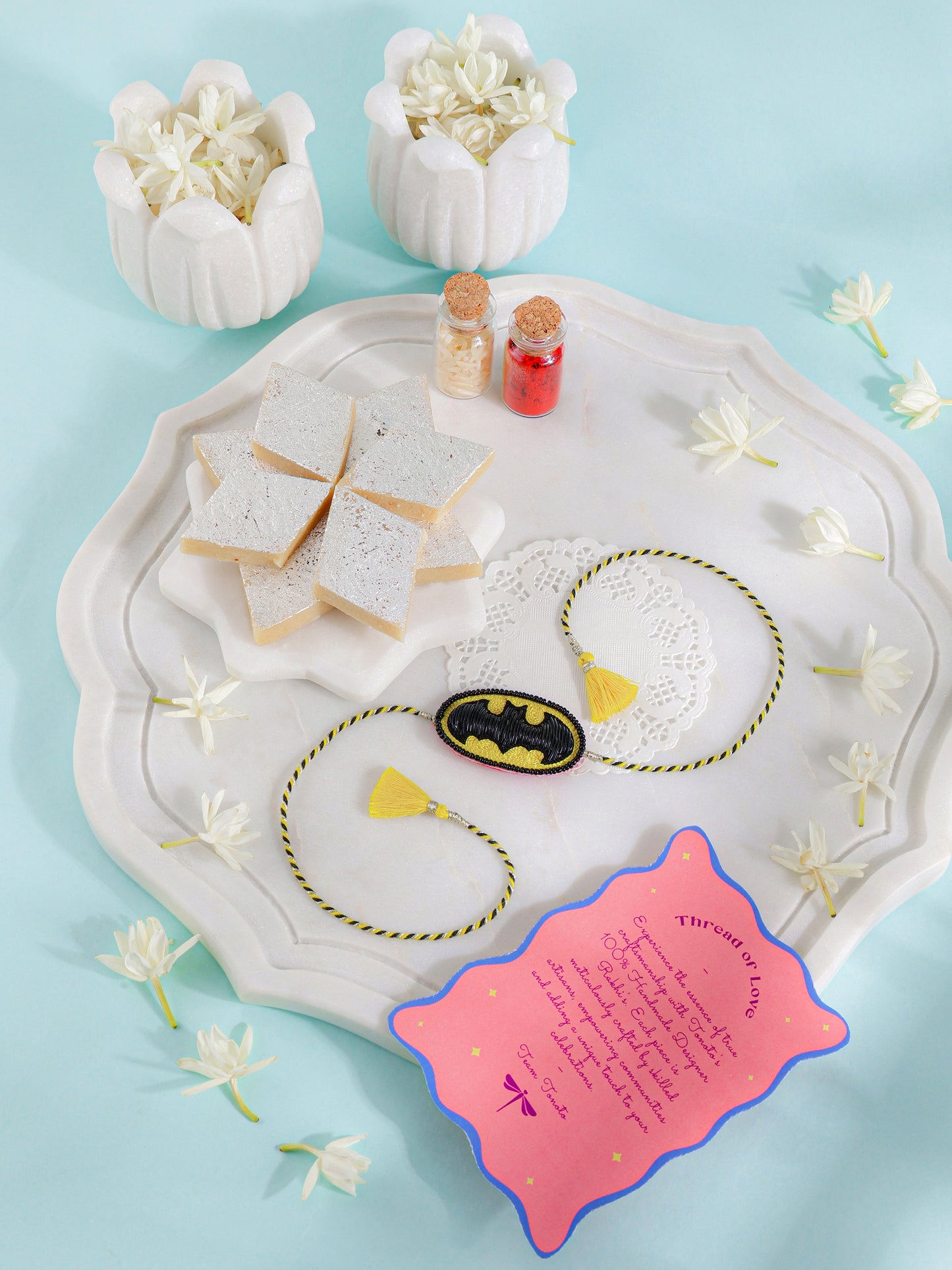 Bulk Superhero Rakhi - Yellow & Black