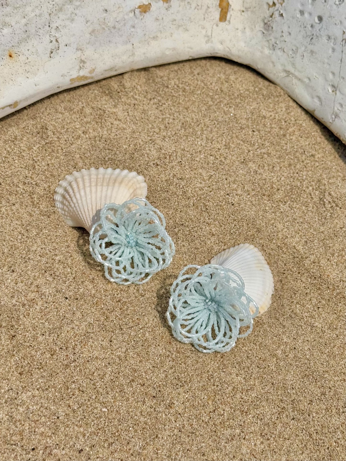 Wild Bloom Earrings - Blue