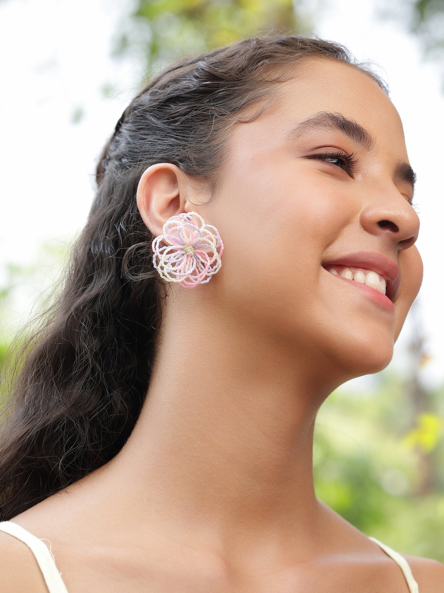 Wild Bloom Earrings - Neon