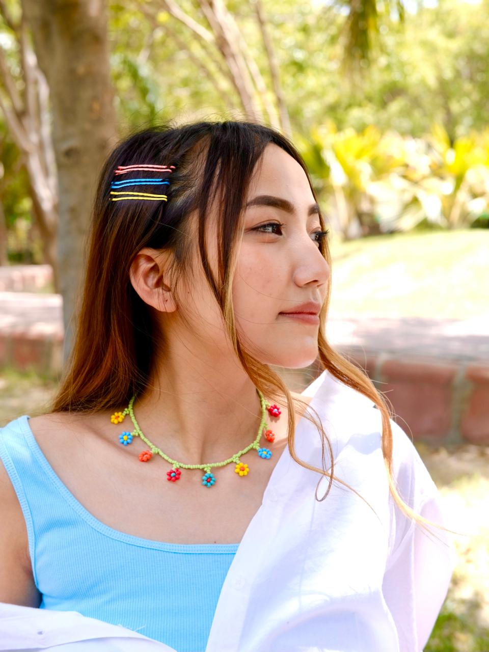 Flora Beaded Necklace - Tonoto (7722425680118)