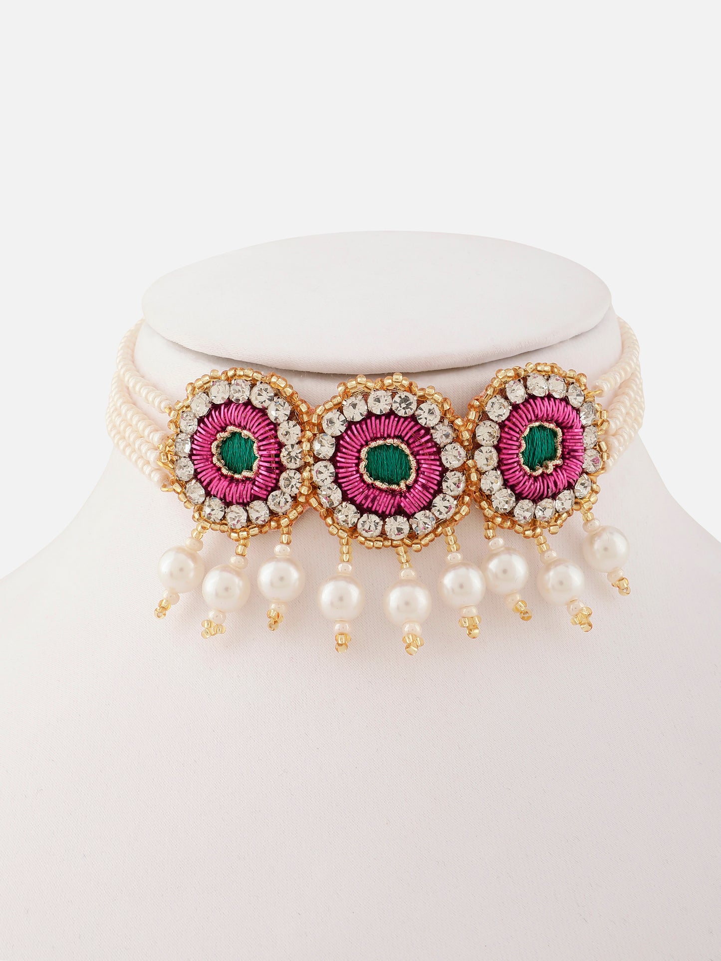 Falguni Green Choker