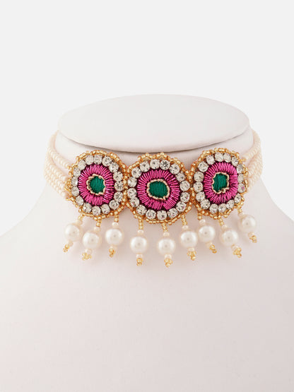 Falguni Green Choker