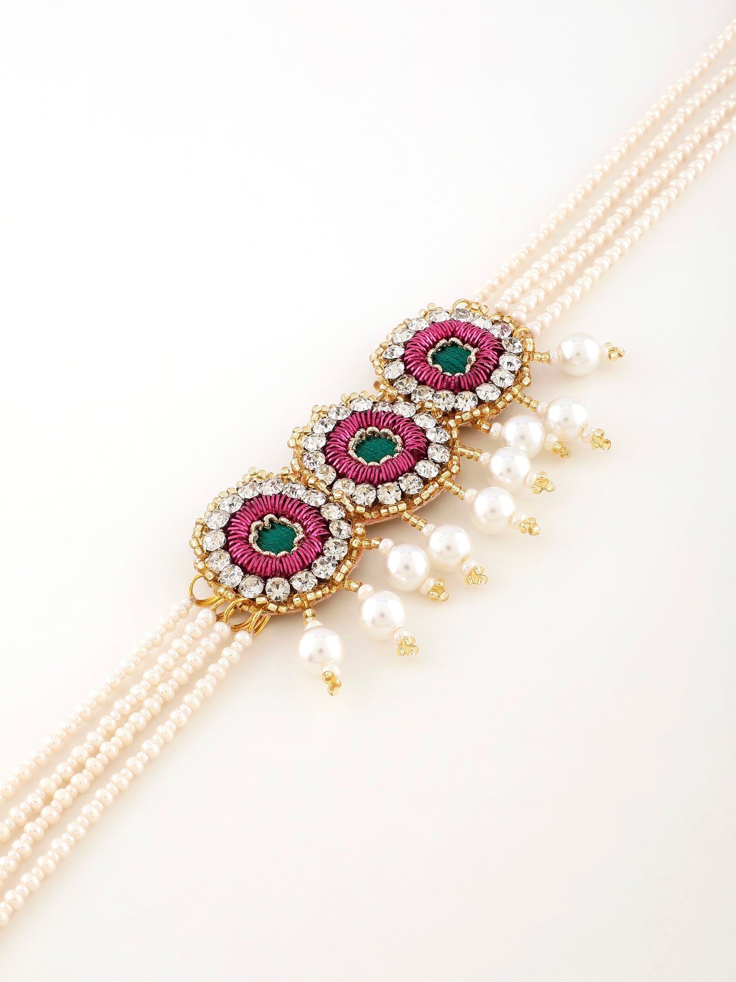 Falguni Green (Earrings, Mangtikka & Choker)