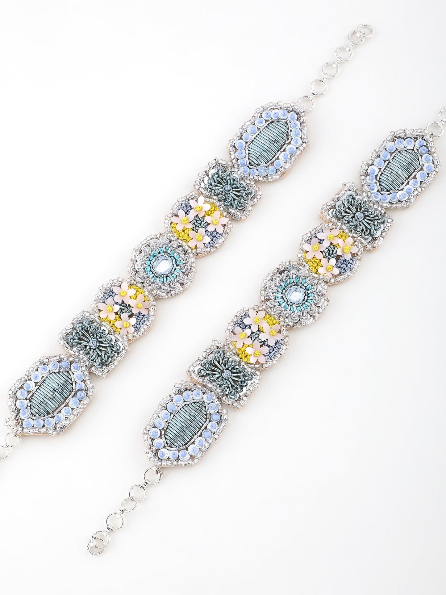 Stardust (Earrings, Mathapatti, & Pair of Bracelets)