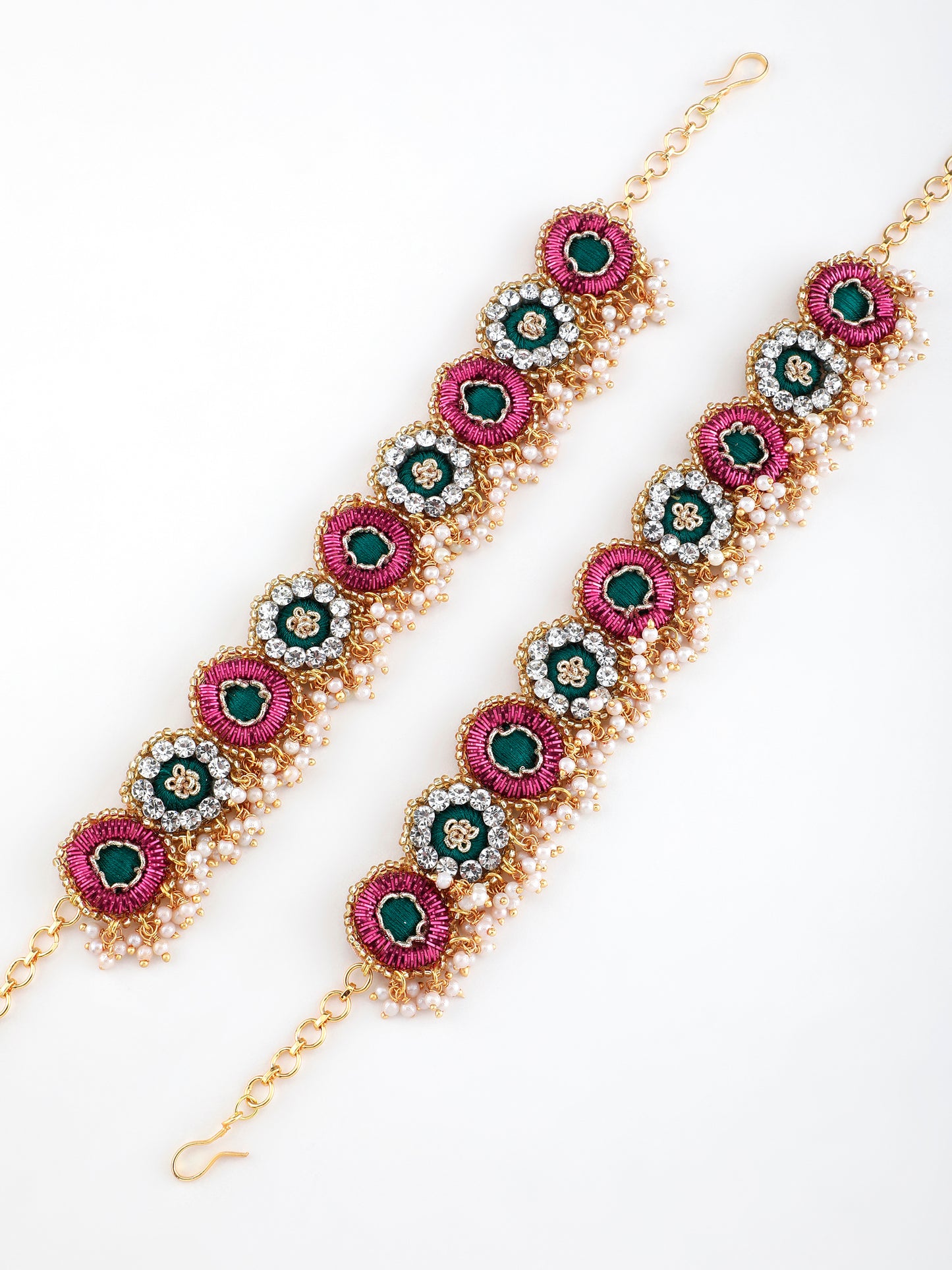 Falguni Green Pair Of Payal