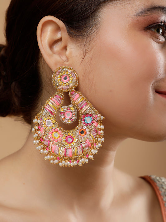 Beaming Bud Orange Earring