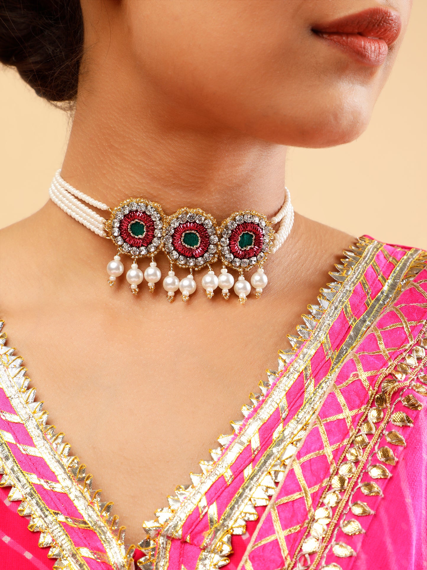 Falguni Green Choker