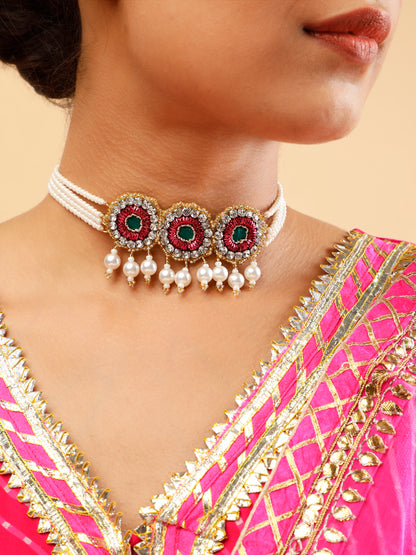 Falguni Green Choker