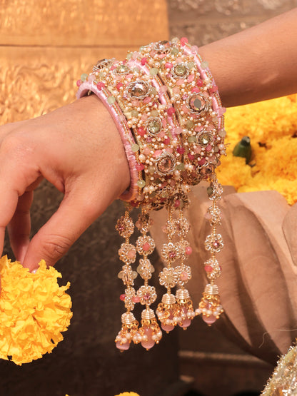 Dream Girl Bangles with Hangings (Set of 5)