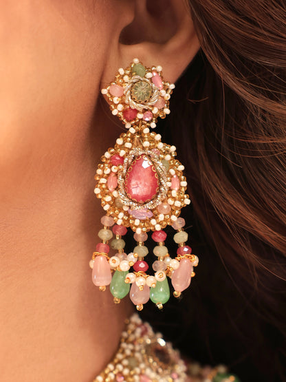 Dream Girl (Drop Earrings & Mathapatti Set)