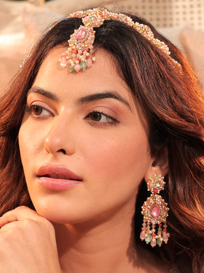 Dream Girl (Drop Earrings & Mathapatti Set)