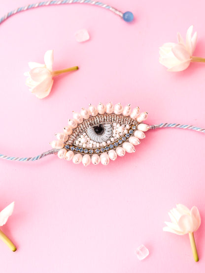 Evil Eye Pearl Brother Rakhi